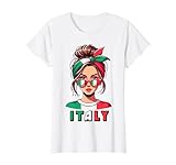 Italien Italienisch Mädchen Italia Mädchen Niedlich Frauen Kinder Mama Frau T-Shirt