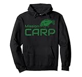 Geschenk Karpfenangler Spiegelkarpfen Angler MISSION CARP Pullover Hoodie