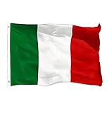 150x90cm Italien Flagge, Italienische Fahne mit 2 Metallösen für den Innen- und Außenbereich, Italienische Nationalflagge in leuchtenden Farben, dekoriert bei Sportveranstaltungen, Partys, Paraden