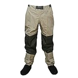 Atmungsaktiv Angelbekleidung Watstiefel Angel Angelhose Fliegen Wathose Hose Dauerhafte Wetterfeste Waten Wathose Herren Hosen mit Tricot KB003 KAKI XL