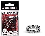 Angel-Berger Wild Devil Baits Splitring extra Strong Sprengring Splitringe (12)