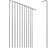 com-four® 12x Zelt-Heringe aus Stahl (12/36/72 Packung) 23cm x Ø 4mm - Lange und robuste Erdnägel für Camping und Outdoor - ideal für normalen und harten Boden