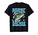 Herren Angel Sachse - Sächsisch Angeln Angler Fischen Lustiges T-Shirt