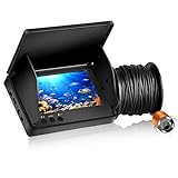 Fish Finder Kamera Unterwasser-Angelkamera mit 4,3 Zoll IPS Display für Eis, Fluss und Boot