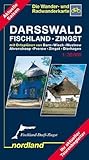 Fischland - Darss - Rostocker Heide: 1:30000, Rad- und Wanderkarte. Mit Ortsplänen von Born, Wieck, Wustrow, Ahrenshoop, Prerow, Zingst, Dierhagen. (Deutsche Ostseeküste)