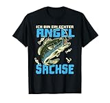 Herren Angel Sachse - Fischer Angeln Angler Fischen Lustiges Spruch T-Shirt