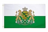 U24 Fahne Flagge Sachsen Königreich Sachsen 90 x 150 cm