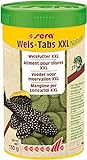 sera Wels-Tabs XXL Nature 250 ml | Hauptfutter für größere Aquarien Welse & Bodenfische | Mit 19% natürlichem Spirulina | Unterstützt Verdauung & Gesundheit | Wasserfreundlich & formstabil