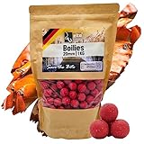 Zite Fishing Boillies fürs Karpfen-Angeln – 3x1kg in verschiedenen Aromen – Angelköder sinkend in wiederverschließbarem Beutel – Hochfängige Aromen durch wohldosierte Aminosäuren (Monster Crab)